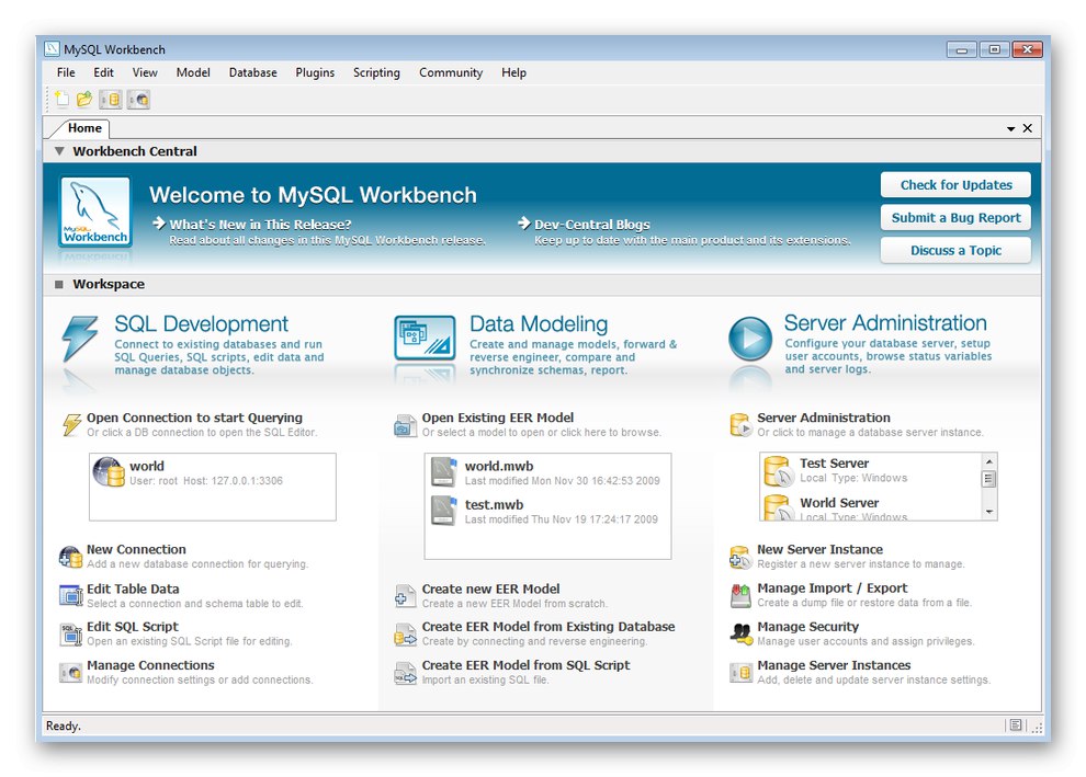 Interfejs MySQL Workbench