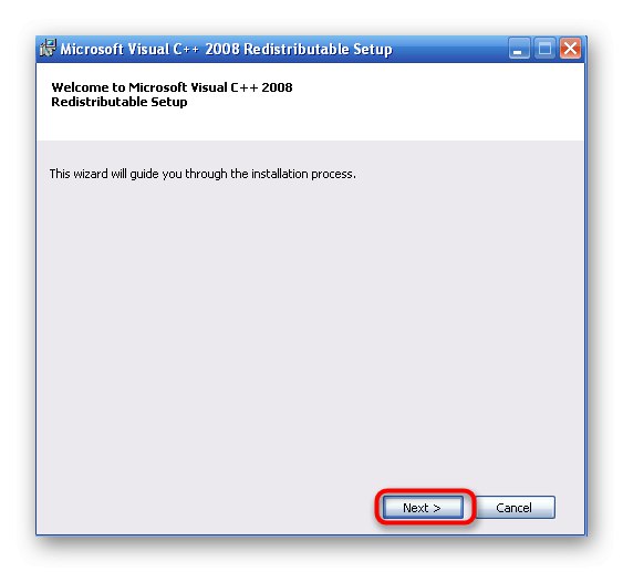 Přejděte na krok instalace Visual C ++ a opravte problém bcrypt.dll v systému Windows XP
