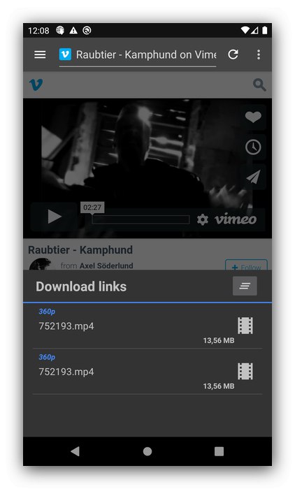 Завантаження відео в менеджері завантажень для Android IDM - Download Manager Plus