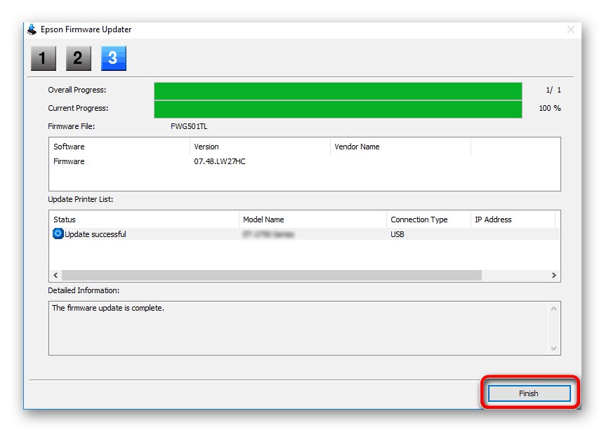 Успешна инсталация на драйвери за Epson Stylus CX3900 чрез официалната помощна програма