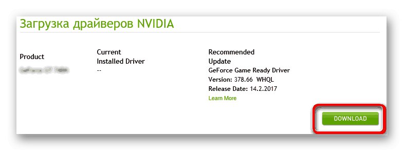 Pobieranie sterowników dla NVIDIA GeForce GTX 760 za pośrednictwem oficjalnej usługi online