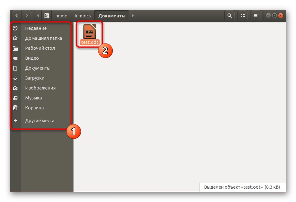 Vyhľadanie textového súboru na vyhľadanie obsahu prostredníctvom LibreOffice v systéme Linux