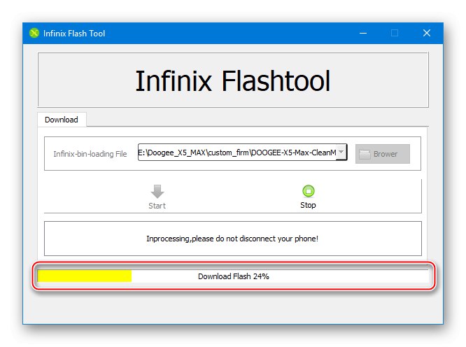 Postup inštalácie firmvéru Doogee X5 MAX Infinix Flash Tool
