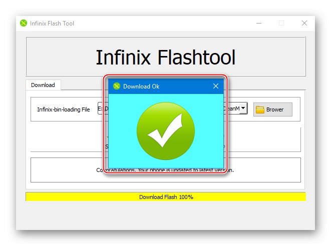 Firmvér nástroja Doogee X5 MAX Infinix Flash Tool bol dokončený