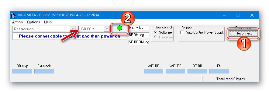 Tlačidlo Doogee X5 MAX Maui Meta Reconnect pre pripojenie smartfónu