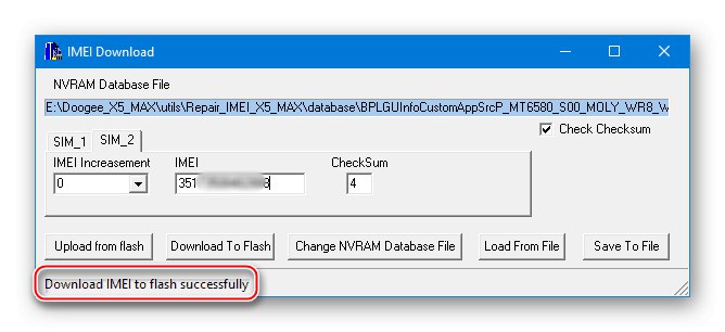 Doogee X5 MAX Maui Meta IMEI uložené v pamäti