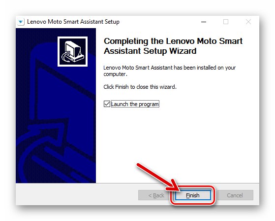 Lenovo A850 Lenovo Moto Smart Assistant Tool Installer Finish Window