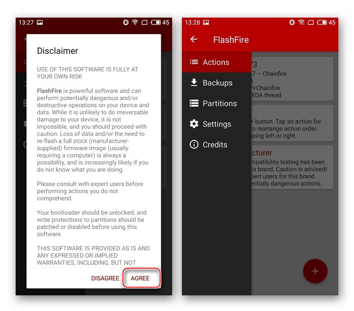 Meizu M3 Mini FlashFire Първо стартиране на мигащо приложение за смартфон
