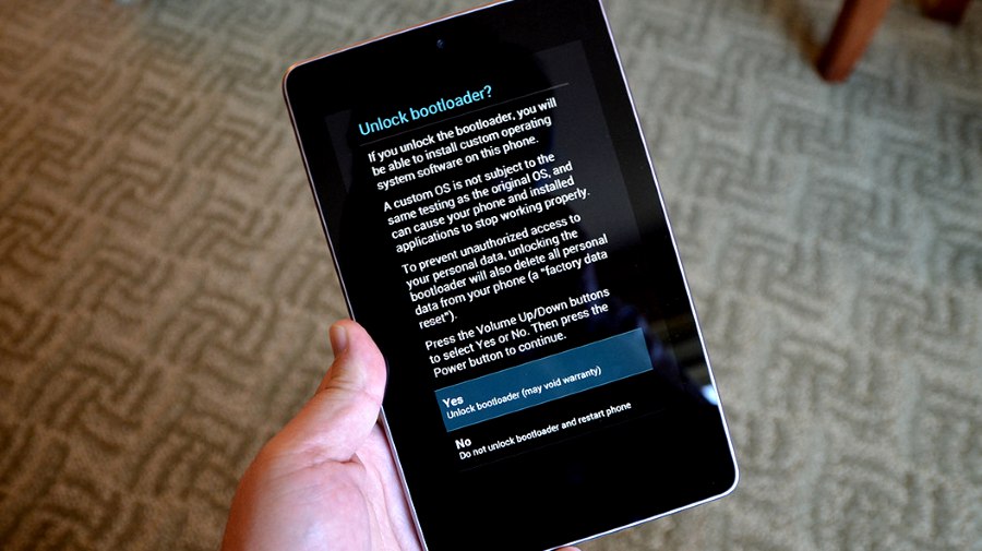 Google Nexus 7 3G 2012 odomknutý bootloader (bootloader)