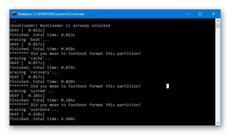 Google Nexus 7 3G (2012) spúšťajúci skript firmvéru