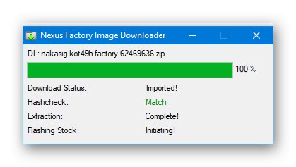 Google Nexus 7 3G (2012) Nexus Root Toolkit začne blikať na vybraný balík