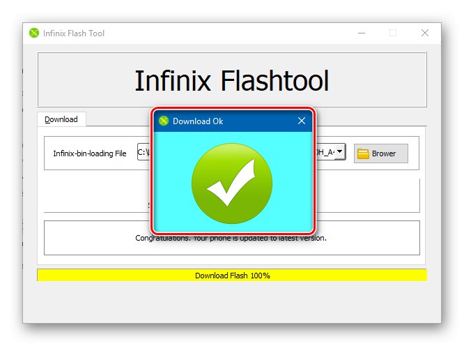 Фърмуерът на Lenovo IdeaPad A7600 чрез Infinix Flashtool завърши успешно