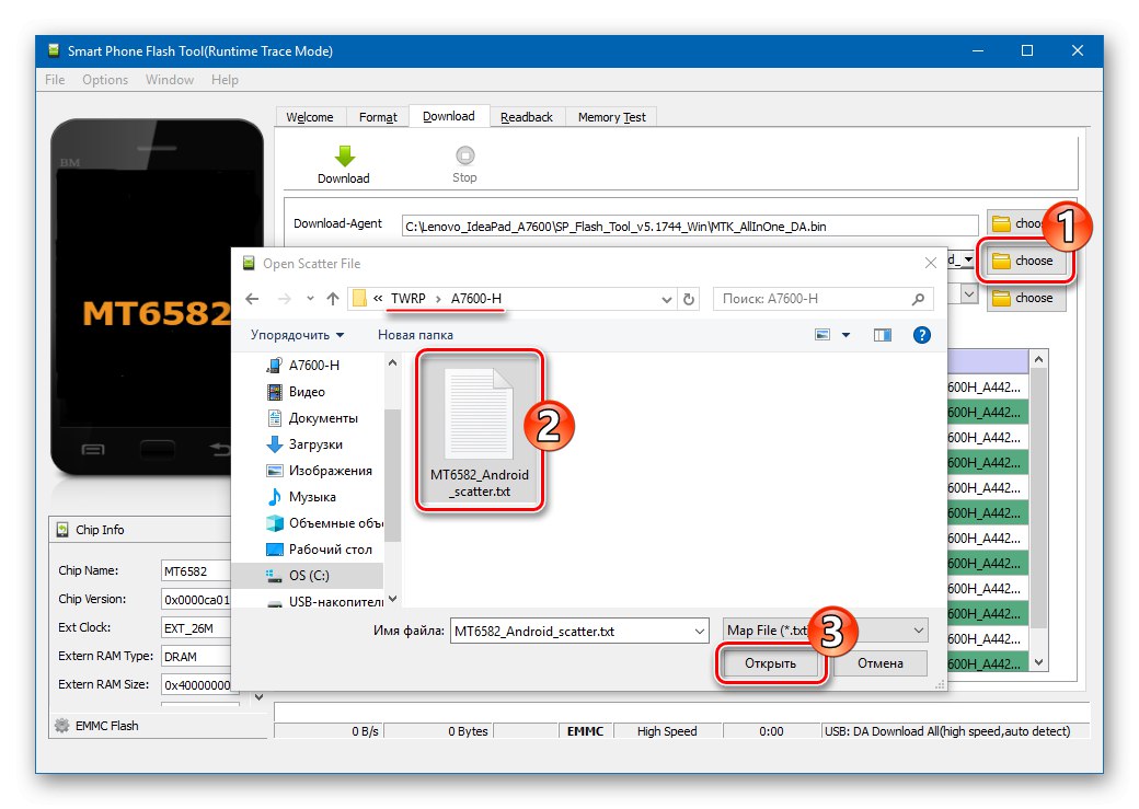 Lenovo IdeaPad A7600 TWRP инсталация изтегляне скатер файл от фърмуера