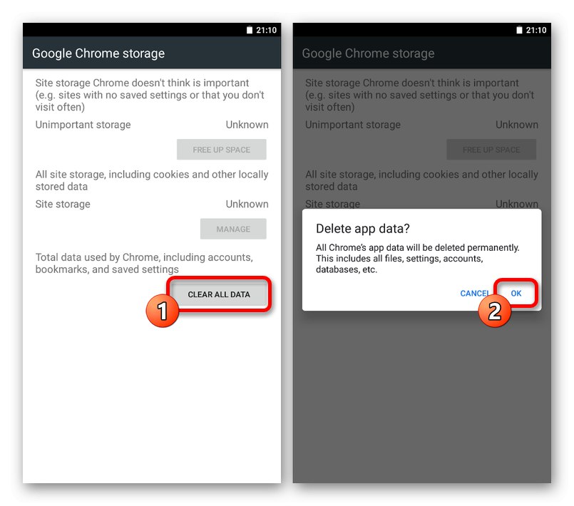 داده های Google Chrome را در تنظیمات در Android حذف کنید