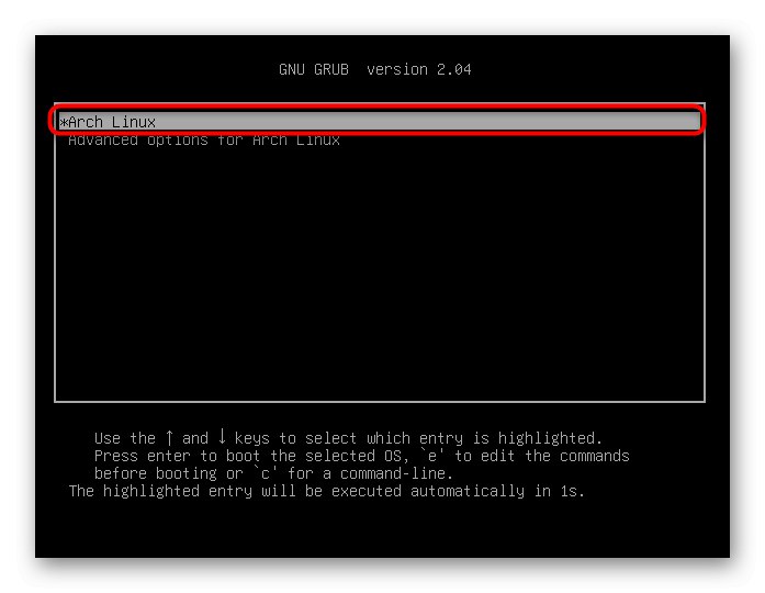 Вибір системи для завантаження після успішної установки Zen Installer