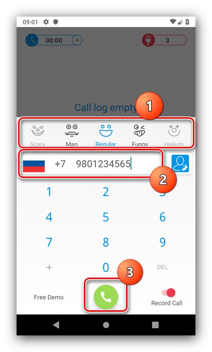 Začnite uporabljati za spreminjanje glasu med klicem z aplikacijo Funcalls