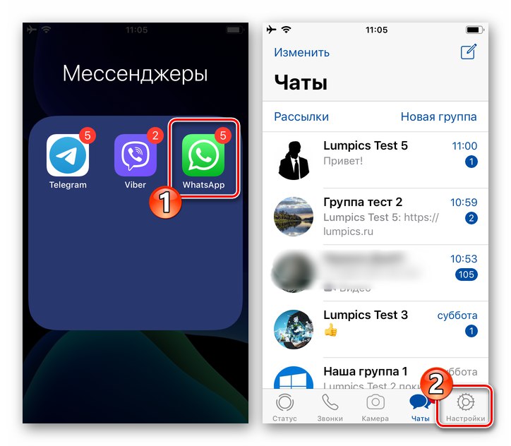 WhatsApp pre iOS spúšťa Messenger na iPhone, prejdite do programu Nastavenia