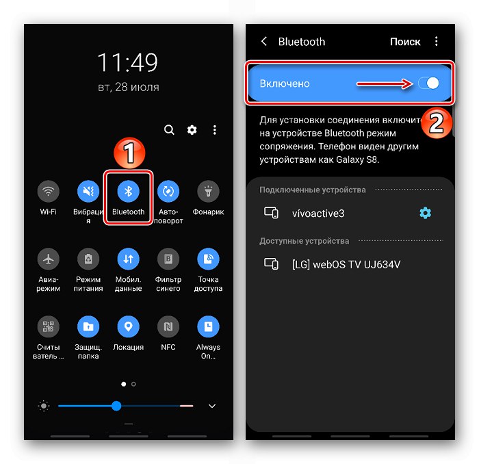 Omogočanje tehnologije Bluetooth v Androidu