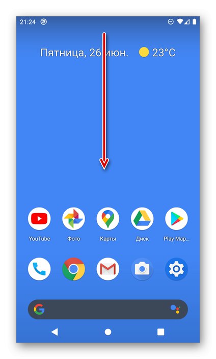 Klicanje zaklopa - nadzorne plošče na pametnem telefonu Android