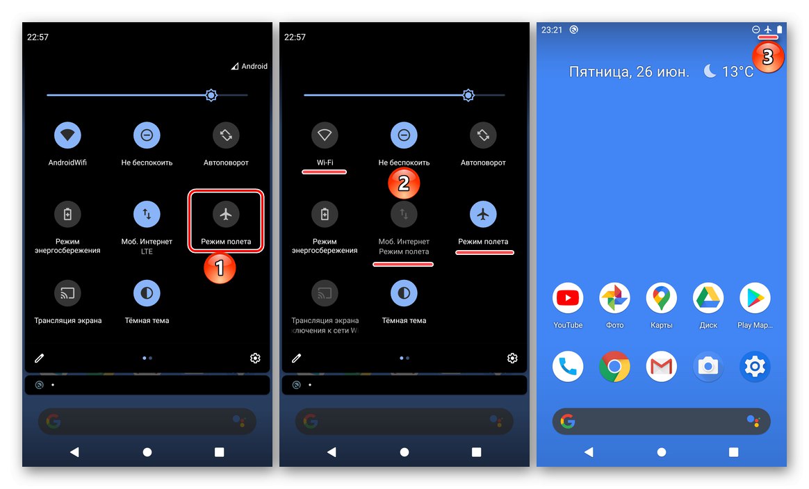 Vklopite letalski način, da popolnoma izklopite internet v Androidu