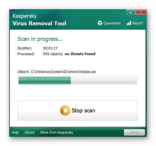 Kontrola virů v systému Windows 10