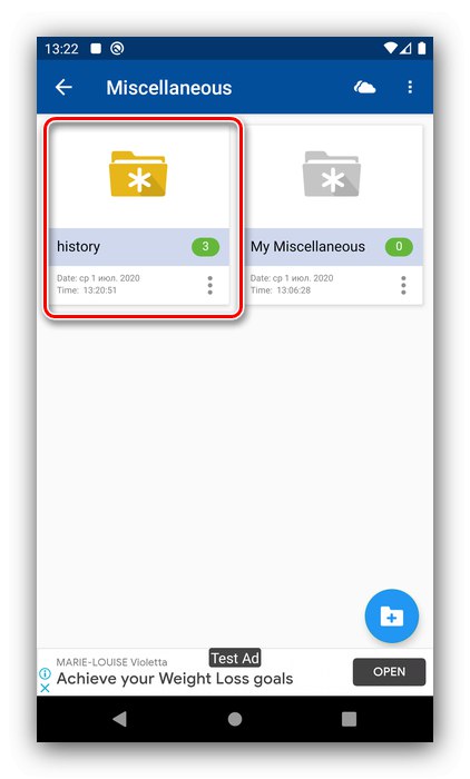 Preverjanje dela v Folder Lock, da skrije skrite mape v Androidu