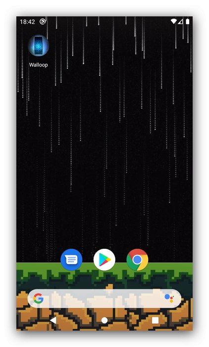 Zaustavitev Waloop Live Wallpapers za nastavitev Live Wallpapers v Androidu
