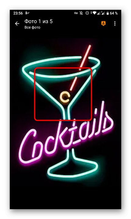 تحديد منطقة لوضع علامات على صورة في تطبيق Odnoklassniki للجوال
