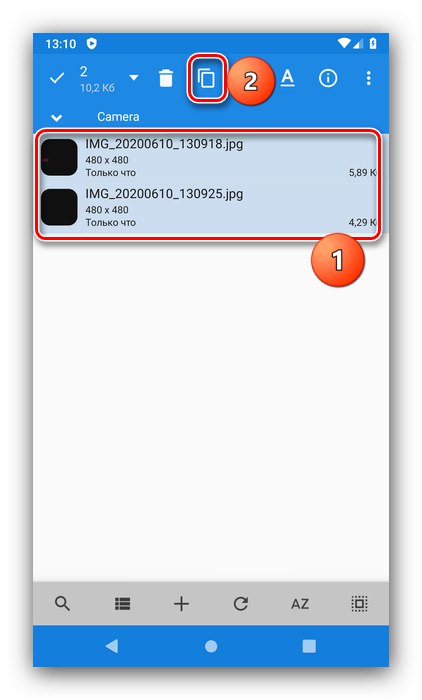 برای انتقال عکس ها از درایو فلش به تلفن در Android ، کپی را شروع کنید