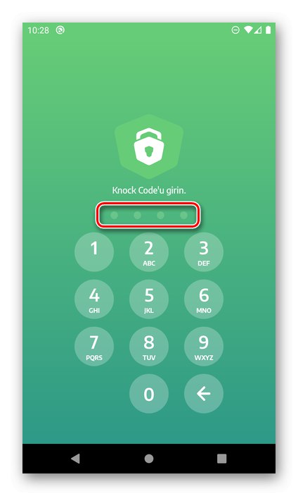 Zadáním kódu PIN spustíte aplikaci AppLock v systému Android
