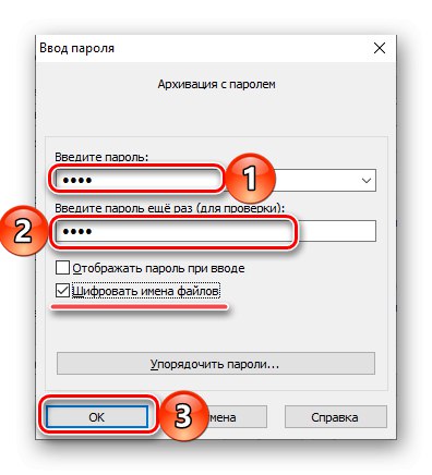 Wprowadzenie i potwierdzenie hasła do dokumentu Microsoft Word w archiwizatorze WinRAR