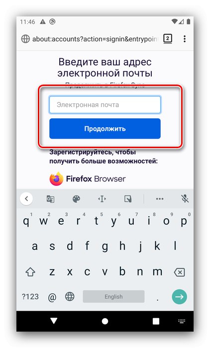 Zaloguj się lub utwórz konto Mozilla Firefox, aby przywrócić historię poprzez synchronizację