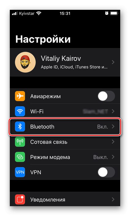 Pojdite v Nastavitve Bluetooth, da nastavite AirPods na iPhoneu