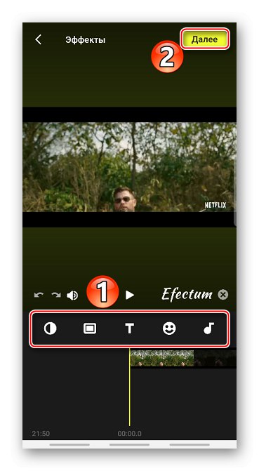 Uporaba učinkov na video posnetke v Efectumu