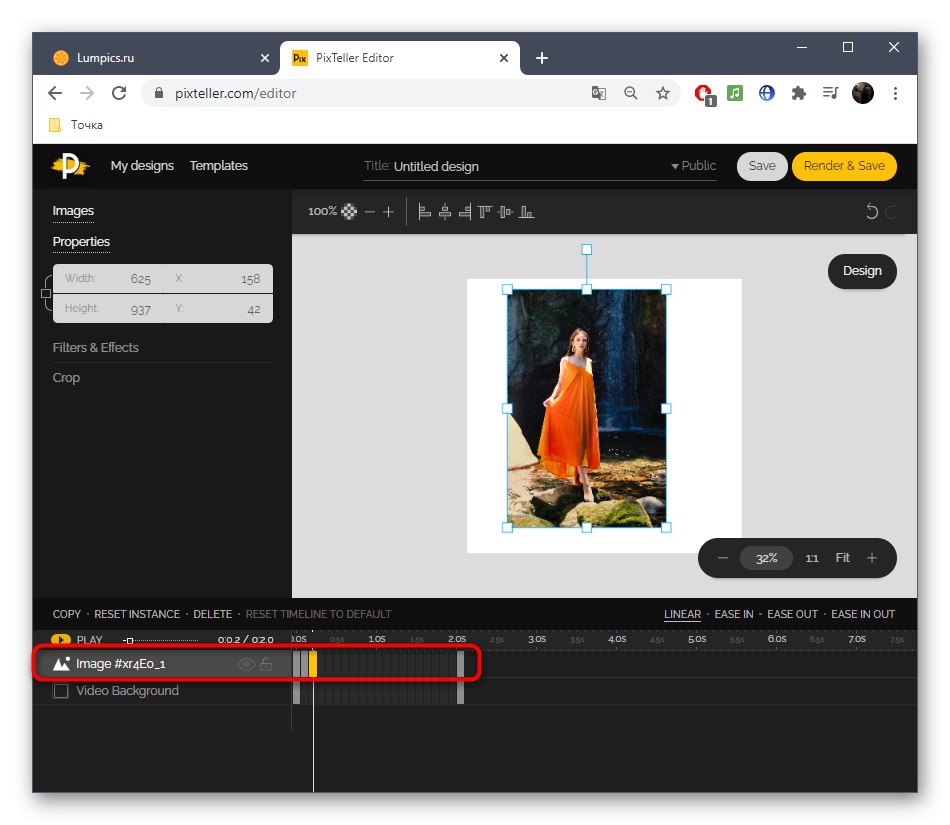 Generovanie kľúčov pri animácii obrázka prostredníctvom online služby PixTeller
