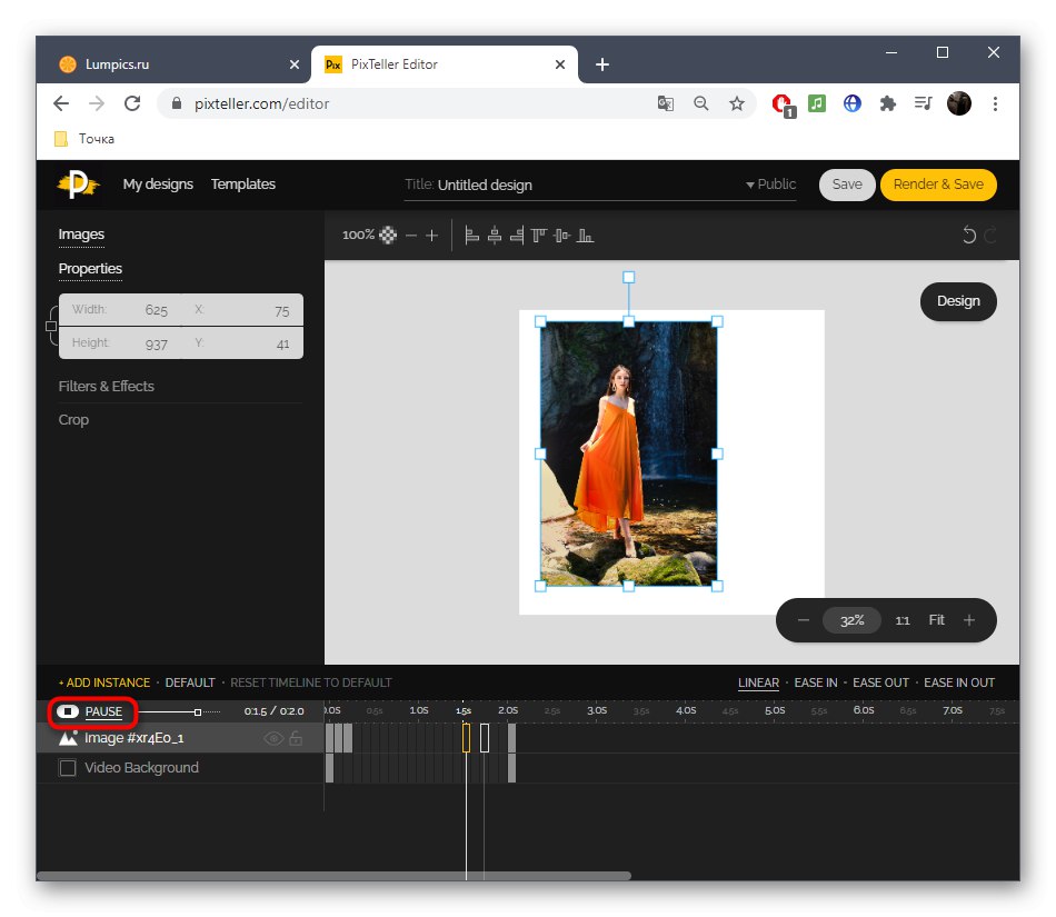 Prezeranie výsledku animácie v online službe PixTeller