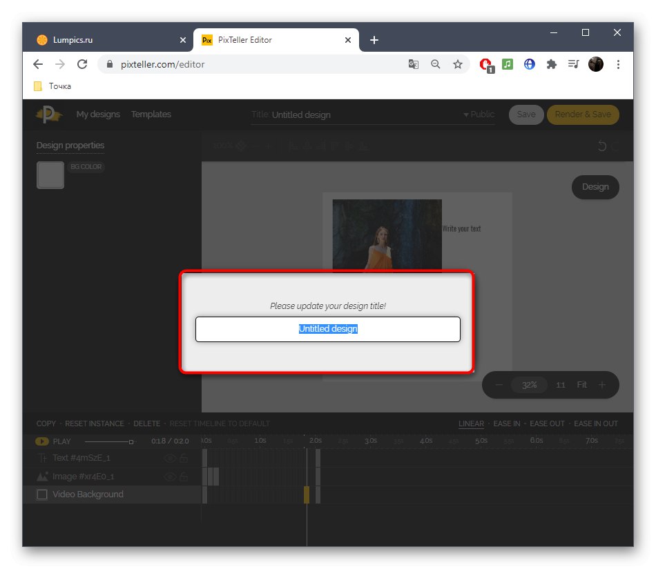 Výber názvu obrázka pri animácii v online službe PixTeller