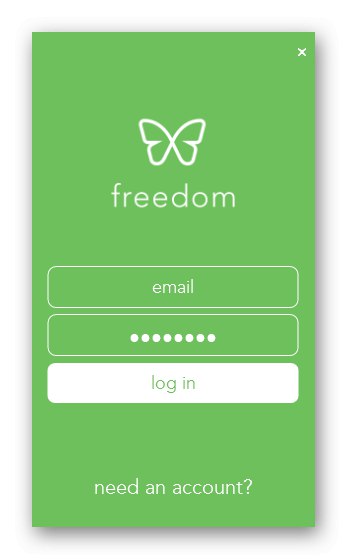 Регистриране в Freedom за блокиране на сайтове на вашия компютър