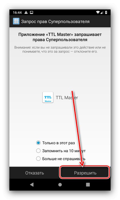 Dovolite korenskemu dostopu aplikacije za spreminjanje TTL v Androidu s pomočjo TTL Master