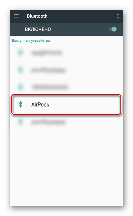 Підключення навушників AirPods по Bluetooth на Android
