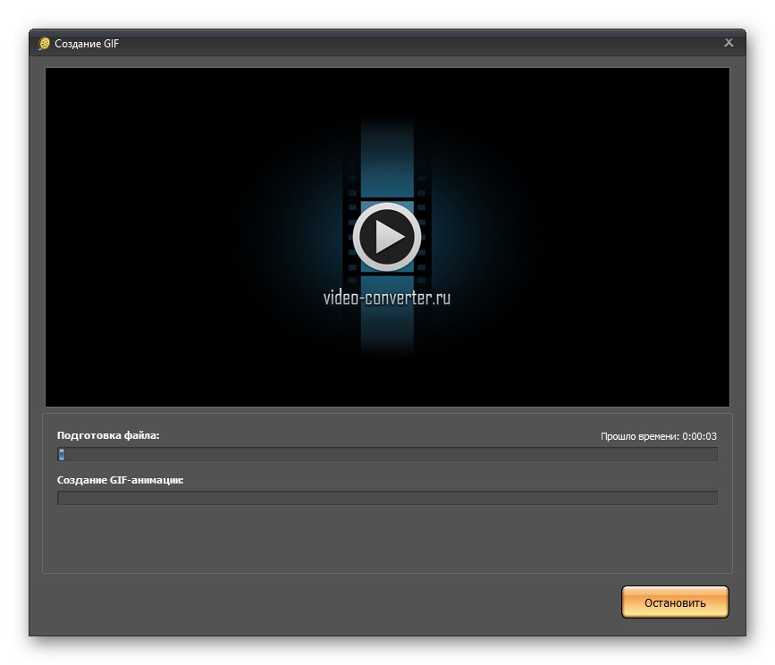 Proces vytváření gifu z videa v programu VideoMASTER