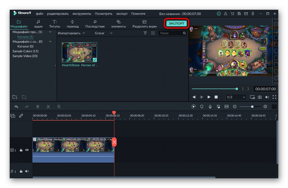 Přepnutí na export GIF při jeho vytváření z videa ve Wondershare Filmora