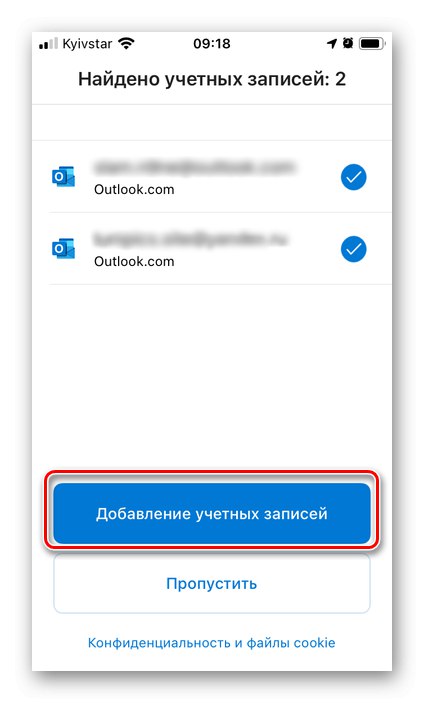 Dodaj konta w Outlooku na iPhonie