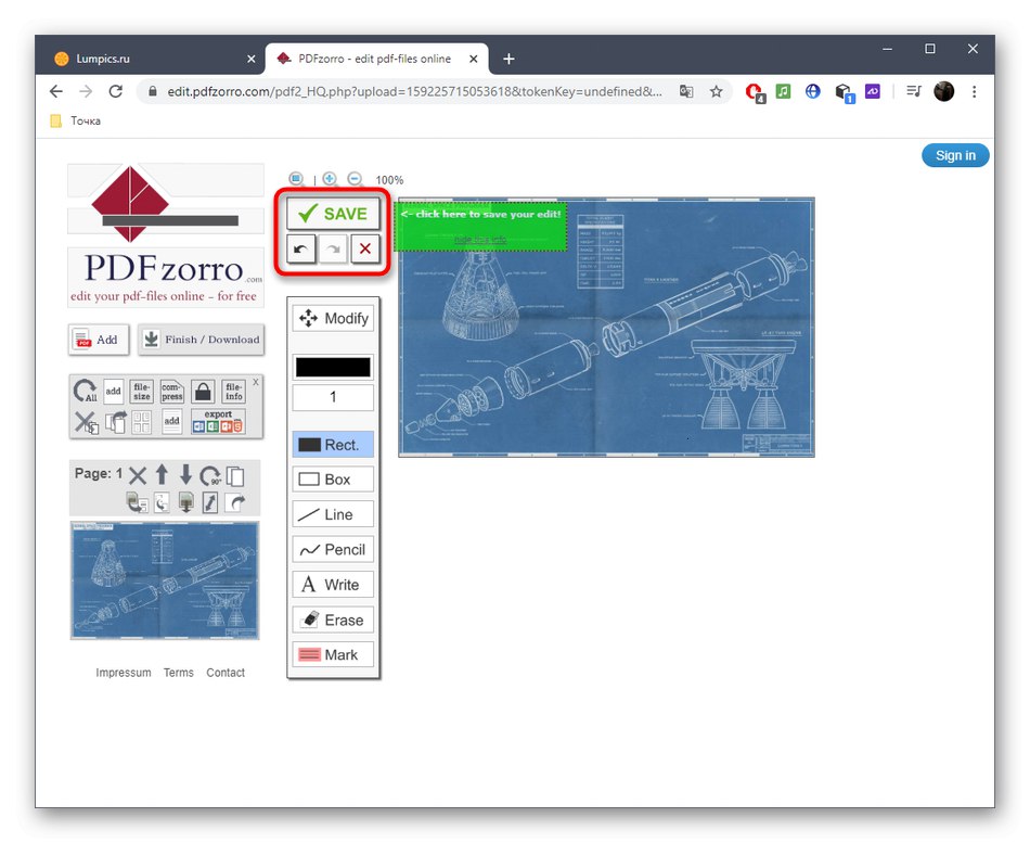 قم بتطبيق التغييرات على ملف PDF متعدد الصفحات عبر خدمة PDFzorro عبر الإنترنت