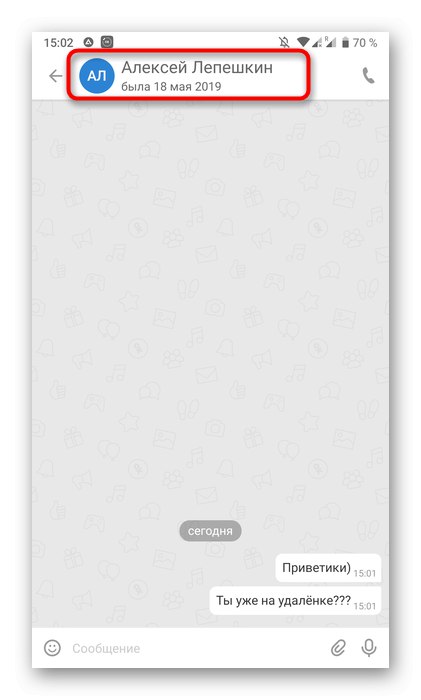 Klic dialoškega menija za popolno čiščenje klepeta v mobilni aplikaciji Odnoklassniki