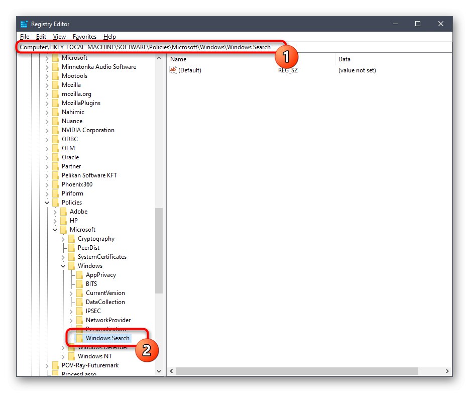 Przejdź do ścieżki lokalizacji ustawień Asystenta Cortany w systemie Windows 10 w Edytorze rejestru