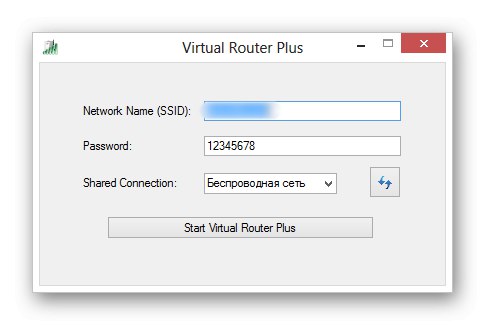 Primer programa za distribucijo Wi-Fi-ja iz prenosnika