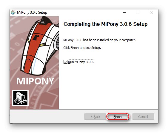 Dokončení instalace MiPony
