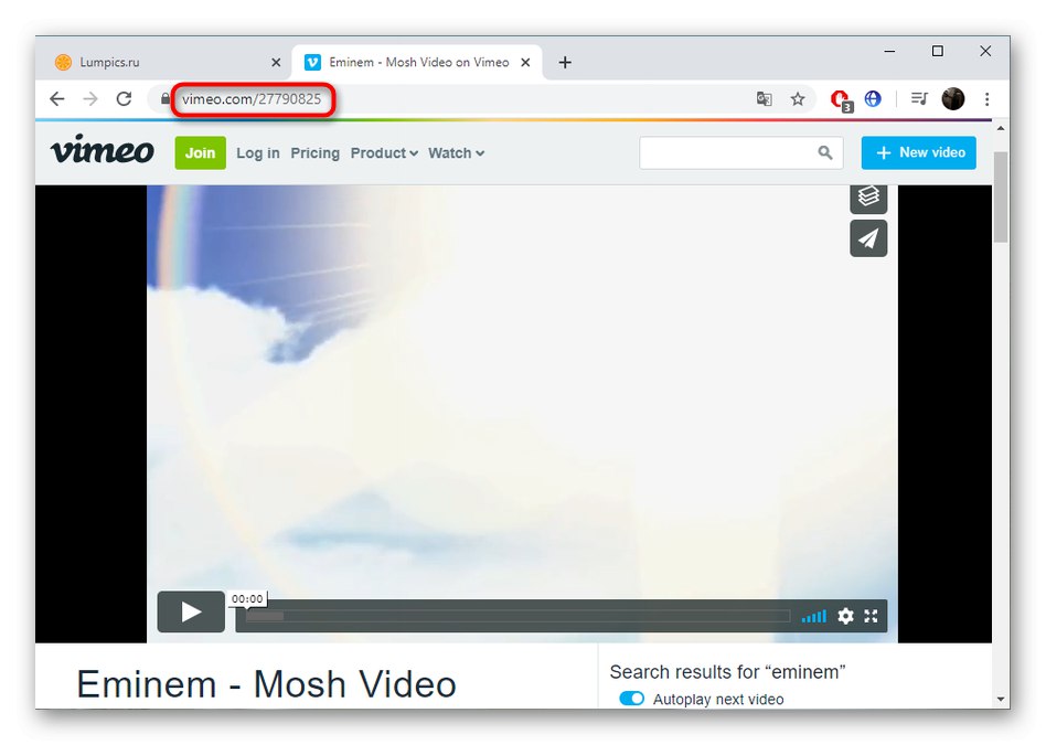 Zkopírujte odkaz na video pro UmmyVideoDownloader a stáhněte si video z Vimeo
