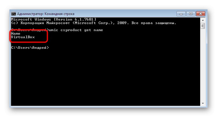 Informace o modelu notebooku prostřednictvím příkazového řádku v systému Windows 7